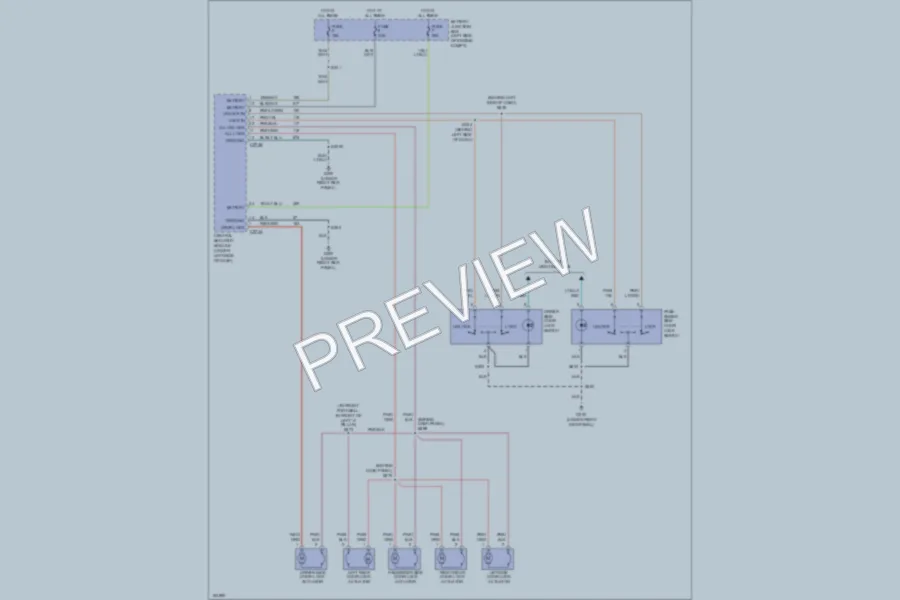 2002 Lincoln Blackwood Power Door Locks wiring diagram preview