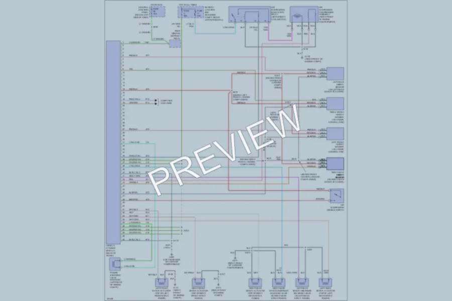 2002 Lincoln Continental Electronic Suspension wiring diagram preview