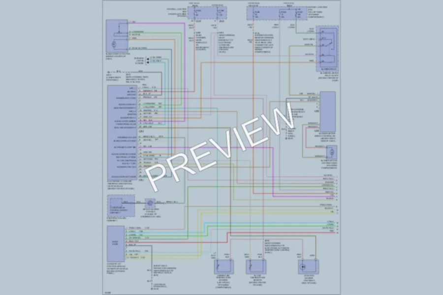2002 Lincoln Navigator Air Conditioning wiring diagram preview