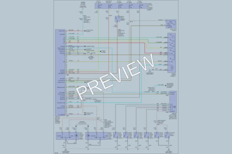 2002 Lincoln Navigator Anti Theft wiring diagram preview