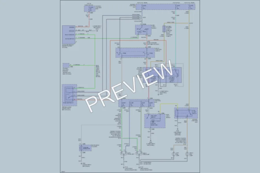 2002 Lincoln Navigator Headlights wiring diagram preview