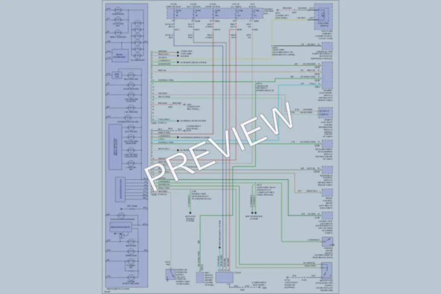 2002 Lincoln Navigator Instrument Cluster wiring diagram preview