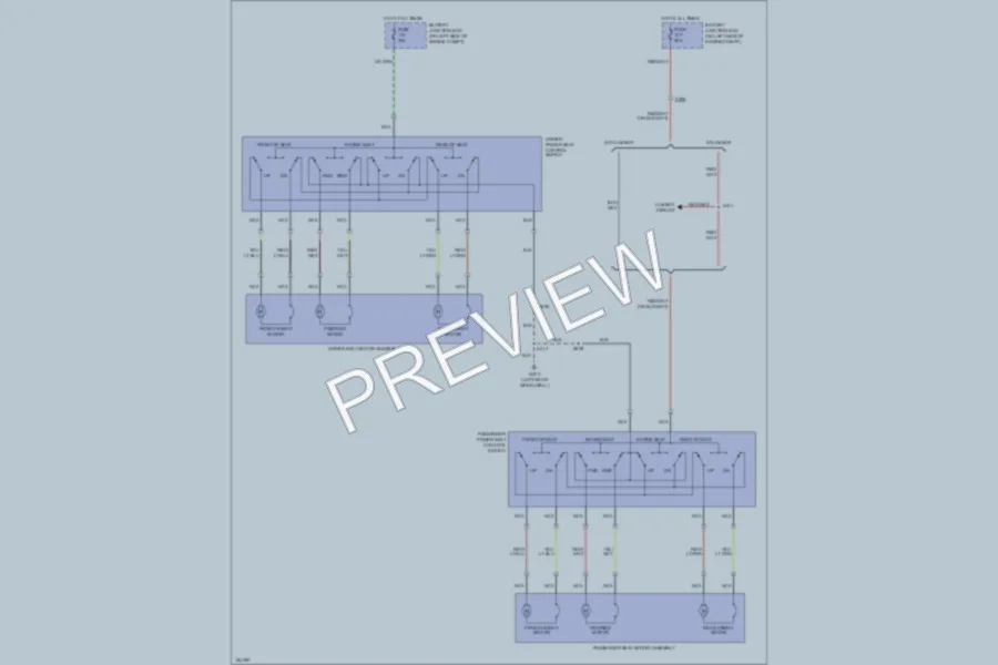 2002 Lincoln Navigator Power Seats wiring diagram preview
