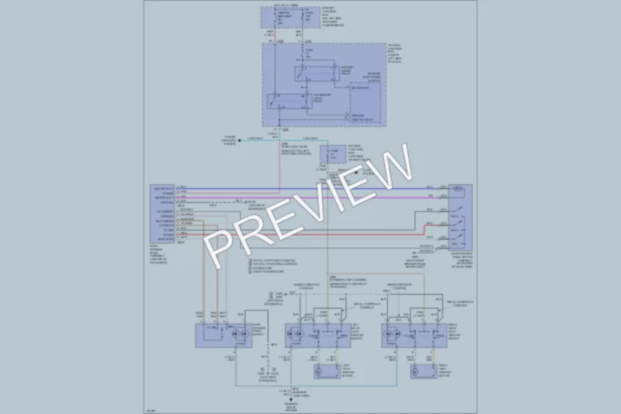 2002 Lincoln Navigator Power Top Sunroof wiring diagram preview