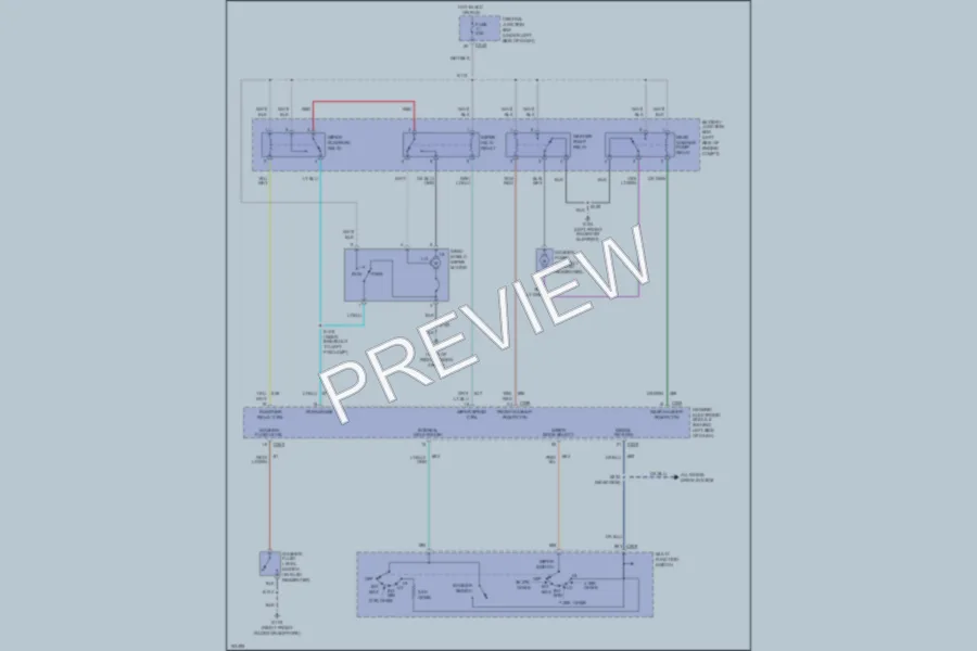 2002 Lincoln Navigator Wiper Washer wiring diagram preview