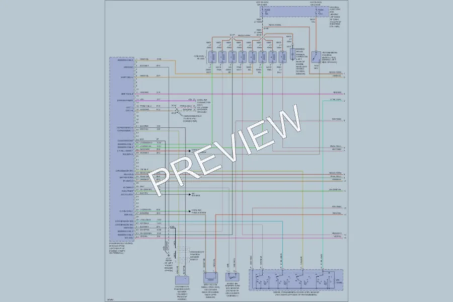 2002 Lincoln TownCar Engine Performance wiring diagram preview