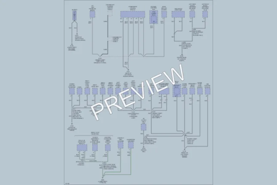 2002 Lincoln TownCar Ground Distribution wiring diagram preview
