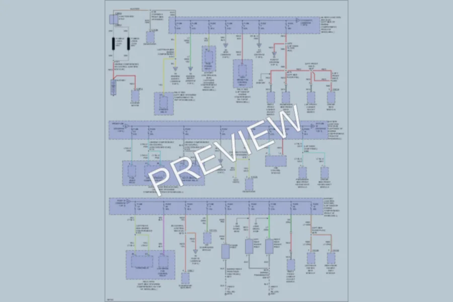 2002 Lincoln TownCar Power Distribution wiring diagram preview