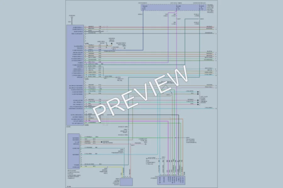 2002 Lincoln TownCar Radio wiring diagram preview