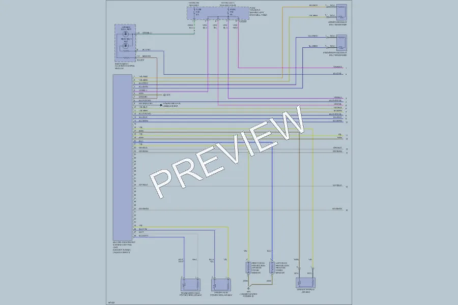 2002 MINI Cooper Supplemental Restraints wiring diagram preview