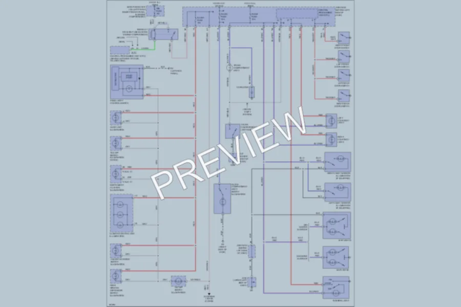 2002 Mazda 626 Interior Lights wiring diagram preview