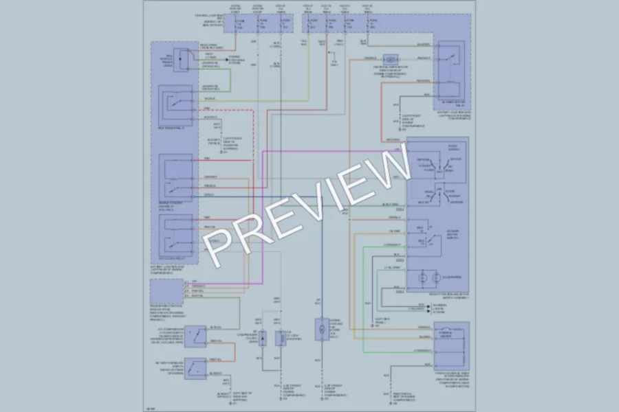2002 Mazda B4000 Air Conditioning wiring diagram preview