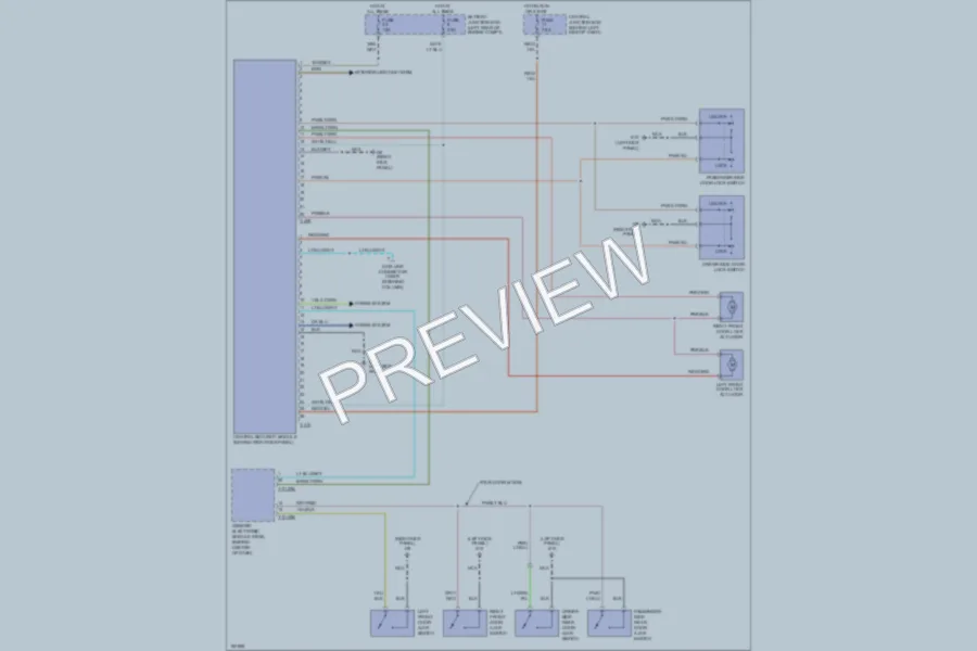 2002 Mazda B4000 Power Door Locks wiring diagram preview
