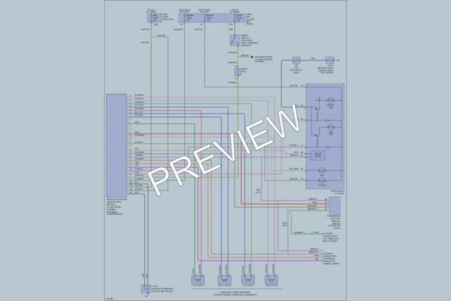 2002 Mazda MPV Anti Lock Brakes wiring diagram preview