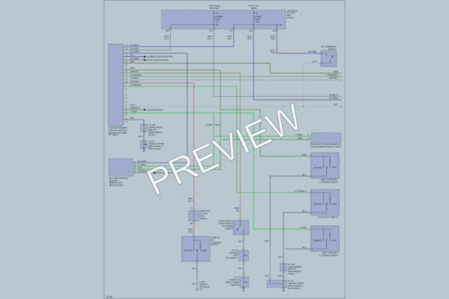 2002 Mazda MPV Anti Theft wiring diagram preview