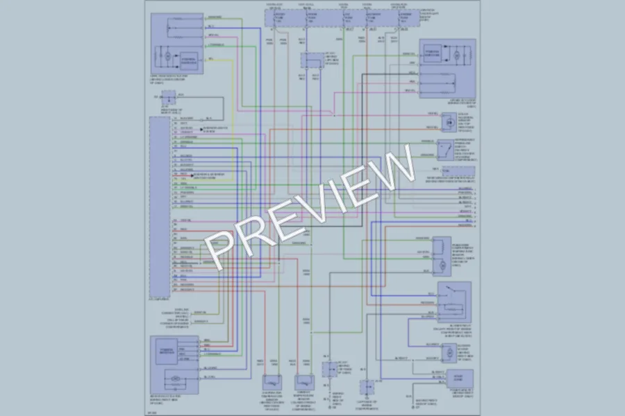 2002 Mazda Millenia Air Conditioning wiring diagram preview