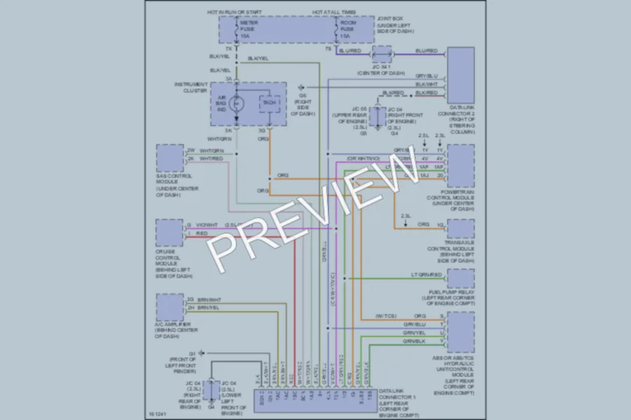 2002 Mazda Millenia Computer Data Lines wiring diagram preview