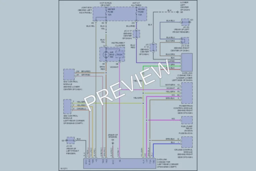 2002 Mazda Protege Computer Data Lines wiring diagram preview