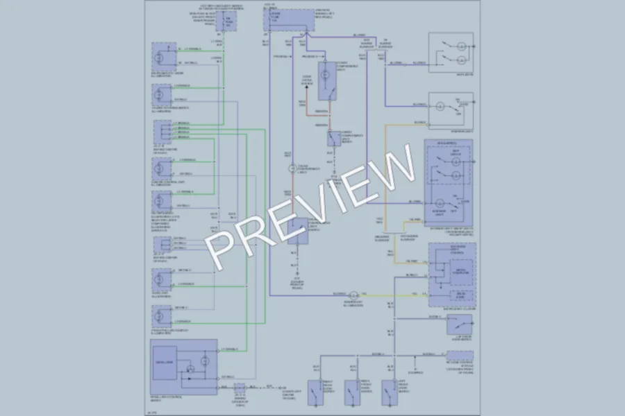 2002 Mazda Protege Interior Lights wiring diagram preview