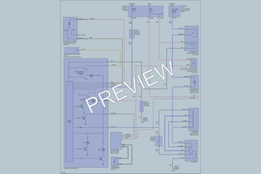 2002 Mazda Protege5 Air Conditioning wiring diagram preview