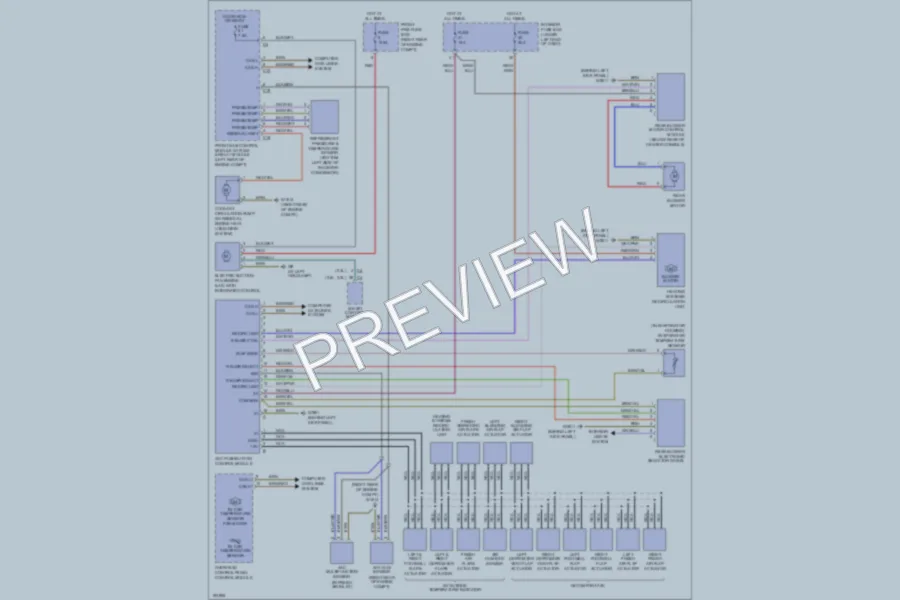2002 MercedesBenz C320 Air Conditioning wiring diagram preview