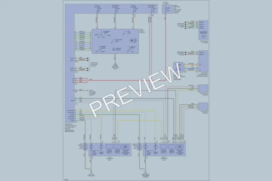 2002 MercedesBenz C320 Headlights wiring diagram preview