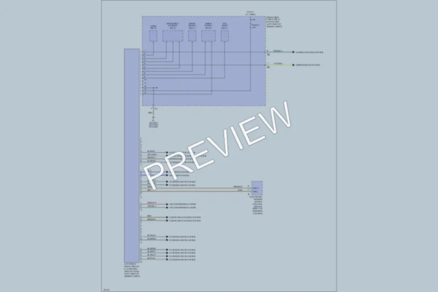 2002 MercedesBenz CLK320 Body Control Modules wiring diagram preview