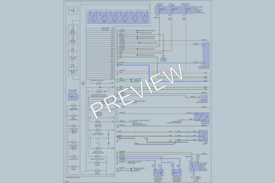 2002 MercedesBenz CLK320 Instrument Cluster wiring diagram preview