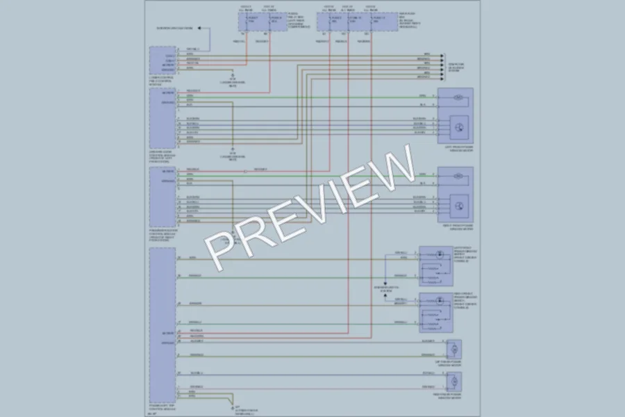 2002 MercedesBenz CLK320 Power Windows wiring diagram preview