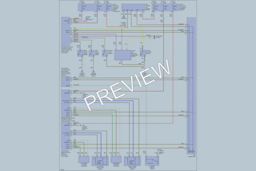 2002 MercedesBenz CLK430 Power Door Locks wiring diagram preview