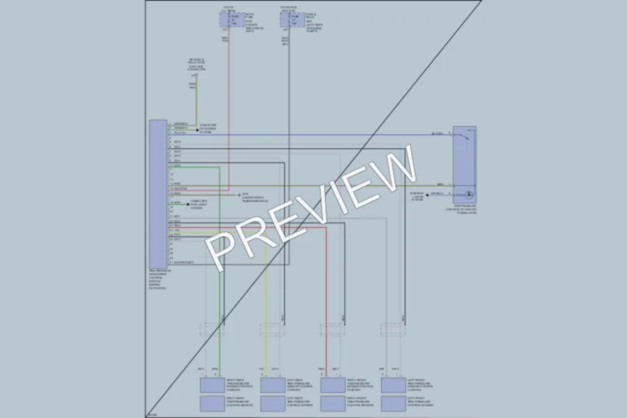 2002 MercedesBenz E320 Warning Systems wiring diagram preview