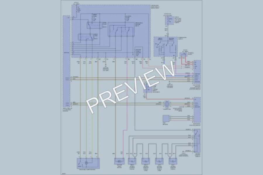 2002 MercedesBenz E320 Wiper Washer wiring diagram preview