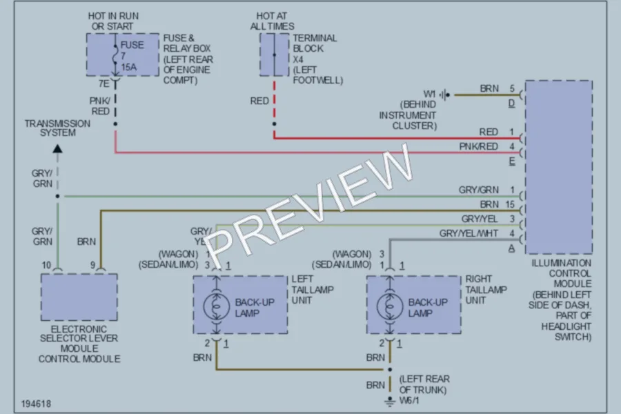 2002 MercedesBenz E430 Exterior Lights wiring diagram preview