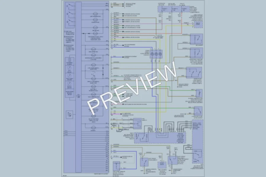 2002 MercedesBenz E430 Instrument Cluster wiring diagram preview