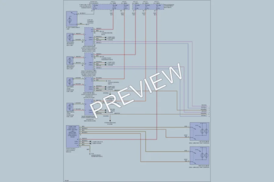 2002 MercedesBenz E430 Interior Lights wiring diagram preview