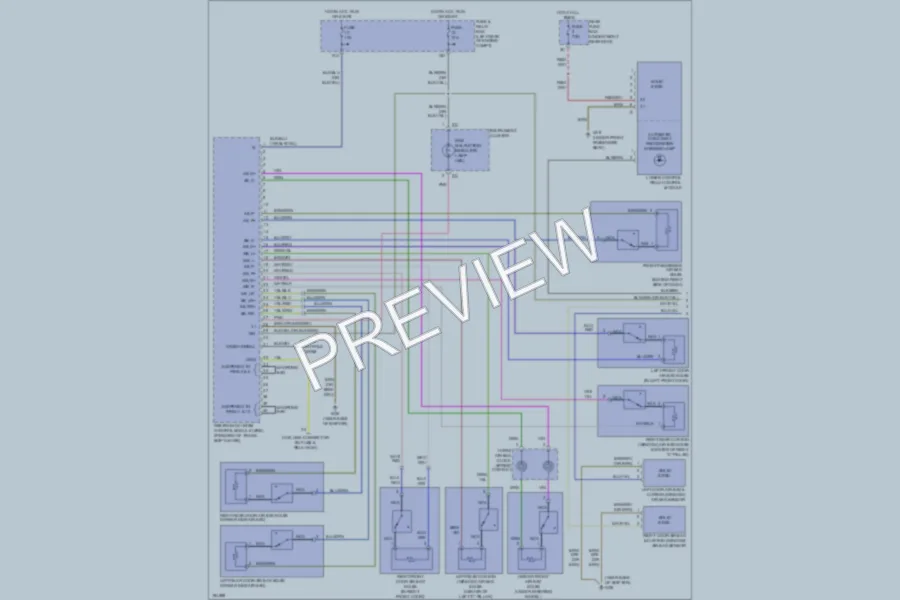 2002 MercedesBenz E430 Supplemental Restraints wiring diagram preview