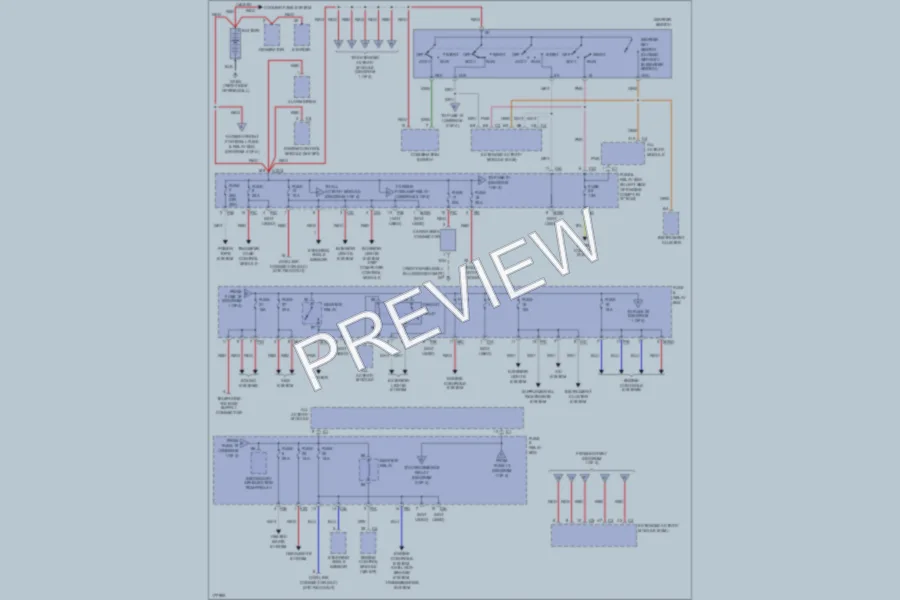 2002 MercedesBenz ML320 Power Distribution wiring diagram preview