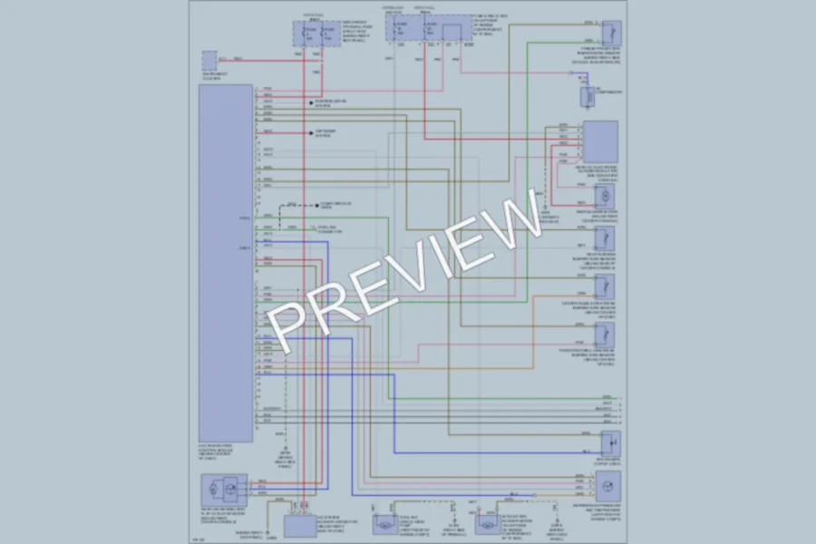 2002 MercedesBenz ML500 Air Conditioning wiring diagram preview
