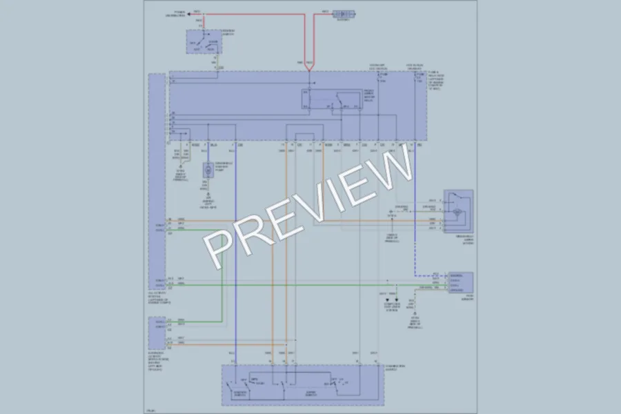 2002 MercedesBenz ML500 Wiper Washer wiring diagram preview