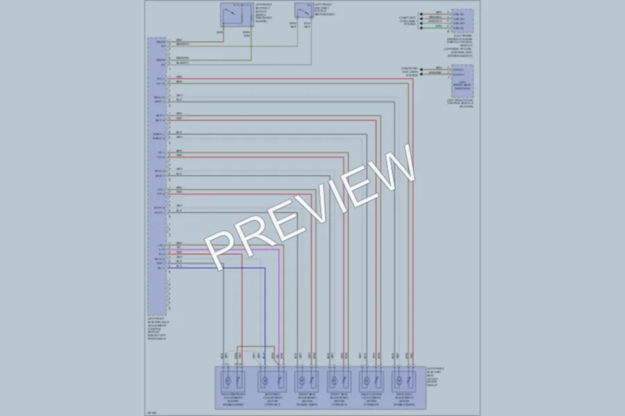 2002 MercedesBenz S430 Memory Systems wiring diagram preview