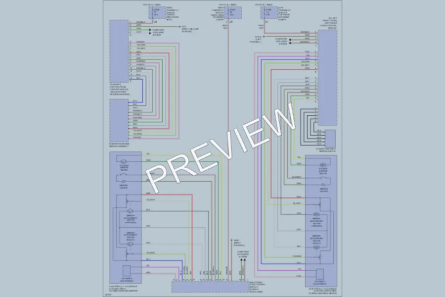 2002 MercedesBenz S430 Power Mirrors wiring diagram preview