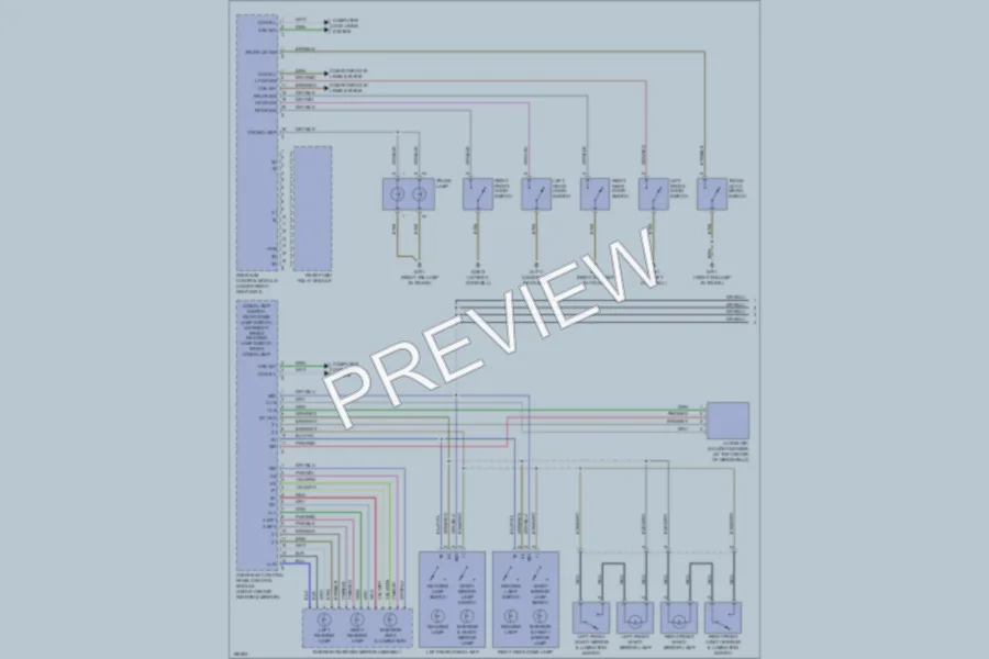 2002 MercedesBenz S500 Interior Lights wiring diagram preview