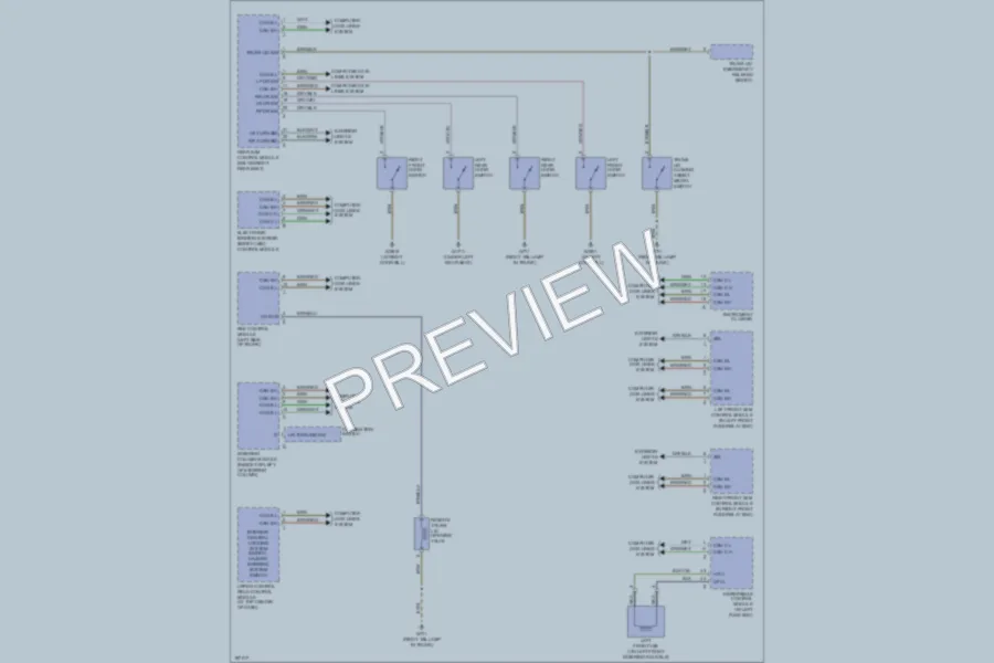 2002 MercedesBenz S500 Power Door Locks wiring diagram preview