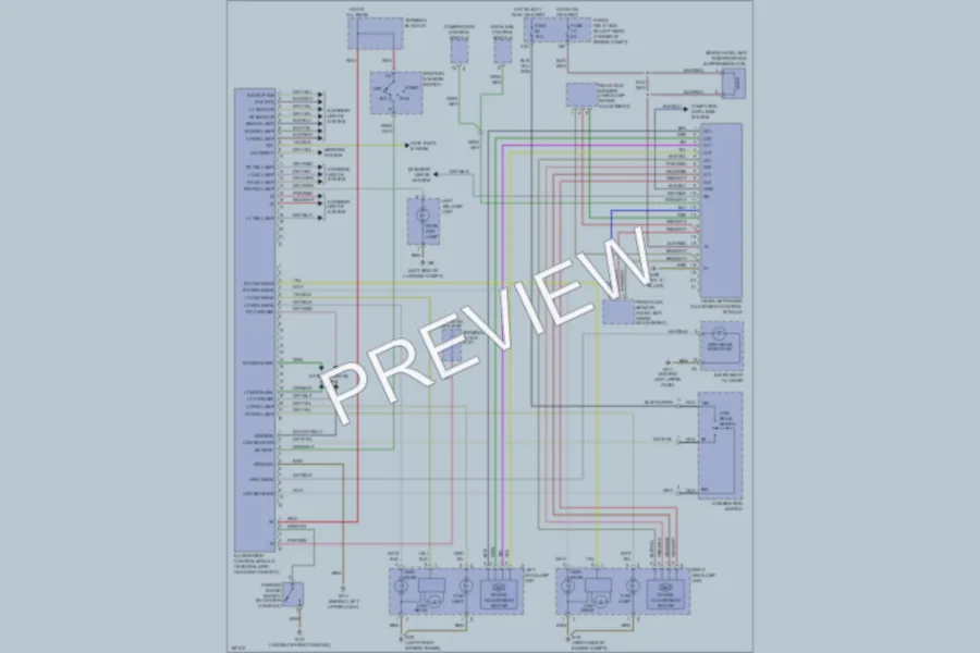 2002 MercedesBenz SLK320 Headlights wiring diagram preview