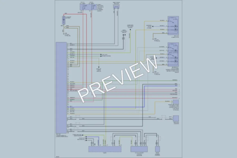 2002 MercedesBenz SLK320 Navigation wiring diagram preview