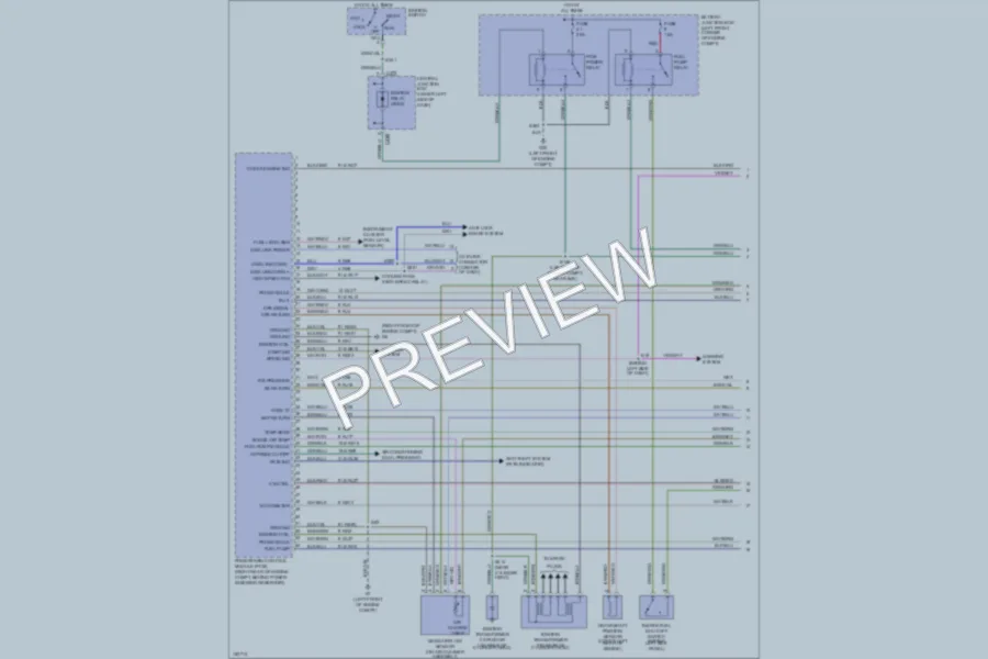 2002 Mercury Cougar Engine Performance wiring diagram preview