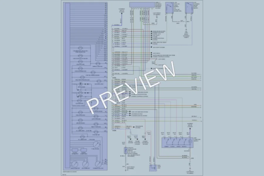 2002 Mercury Cougar Instrument Cluster wiring diagram preview
