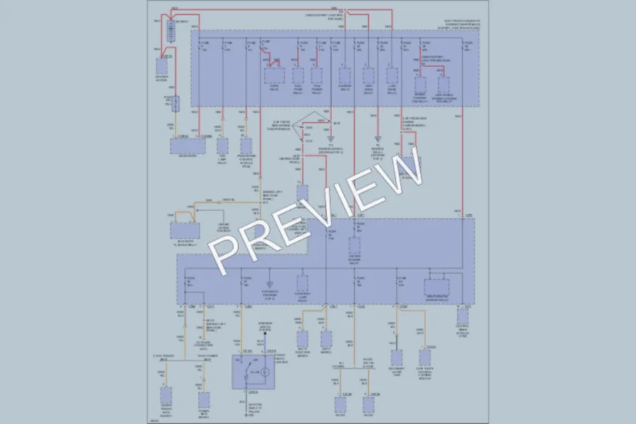 2002 Mercury Cougar Power Distribution wiring diagram preview