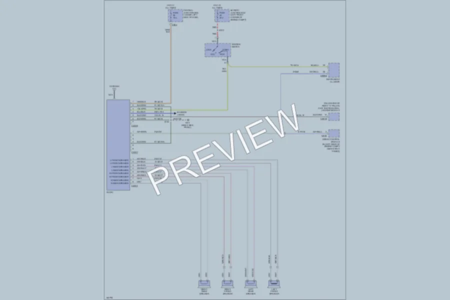 2002 Mercury Cougar Radio wiring diagram preview