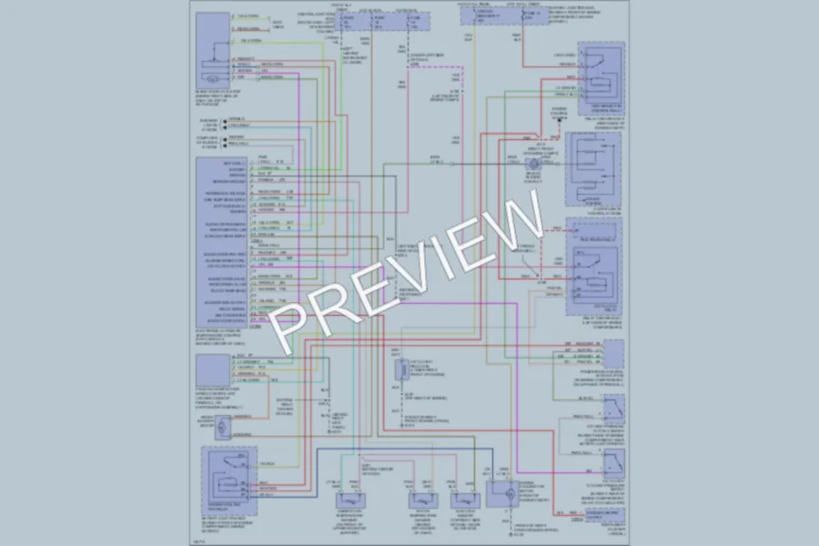 2002 Mercury GrandMarquis Air Conditioning wiring diagram preview